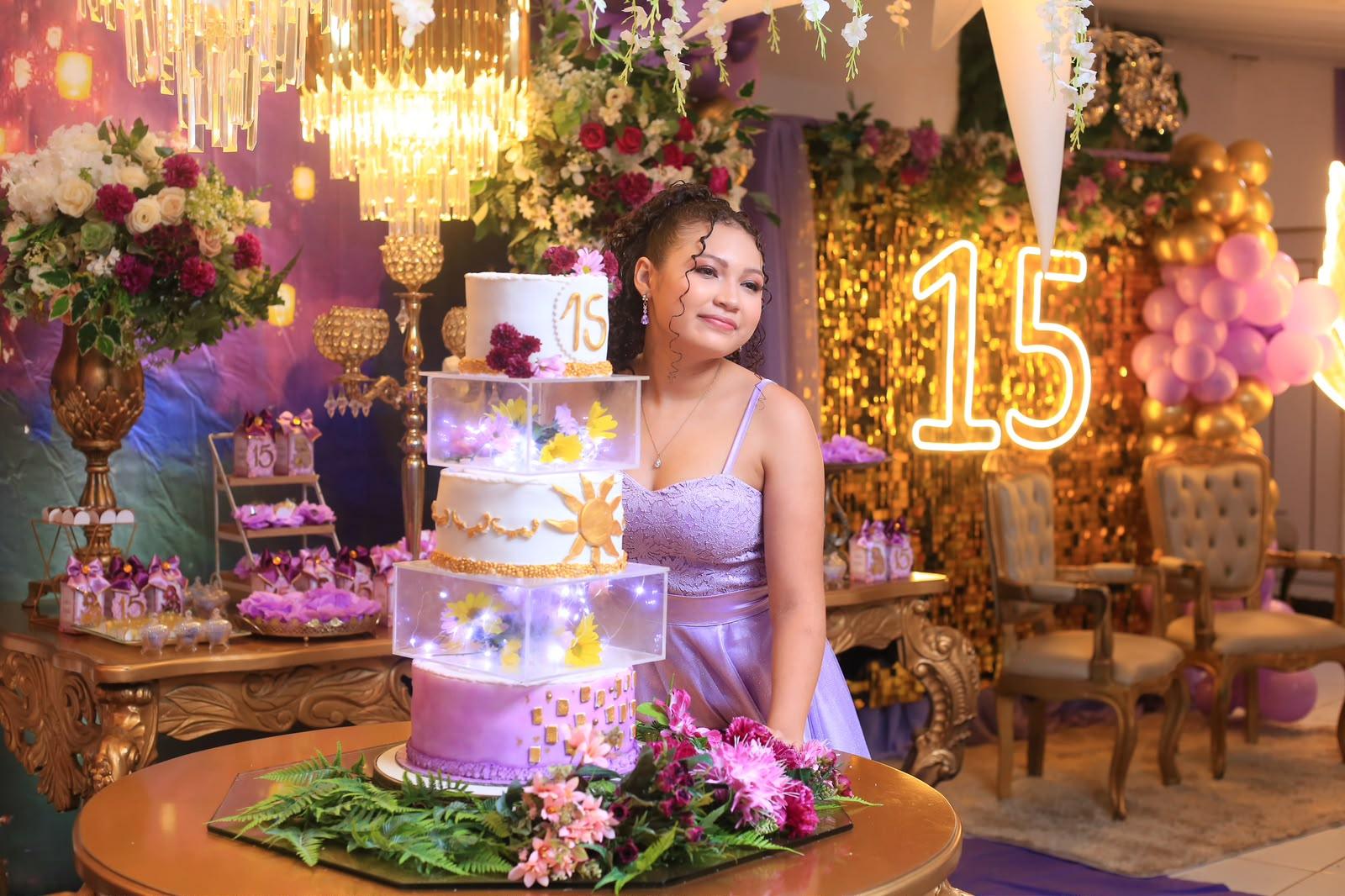 Evento de 15 Anos realizado pela Rosa Buffet